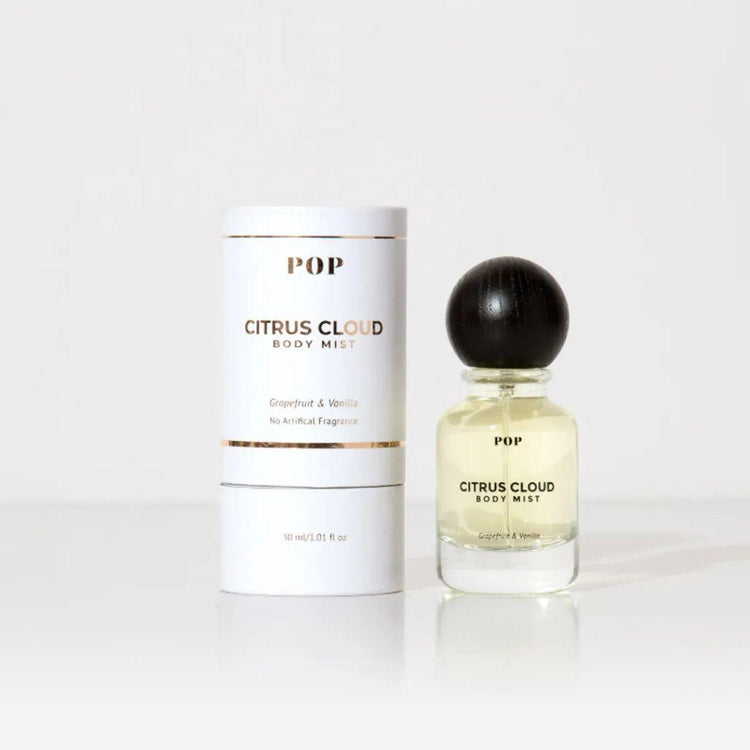 Pop Neutral Citrus Cloud Body Mist (30ml) - Gentle Grapefruit & Vanilla Essential Oil Mist, Safe & Clean, Always for Everyday Use