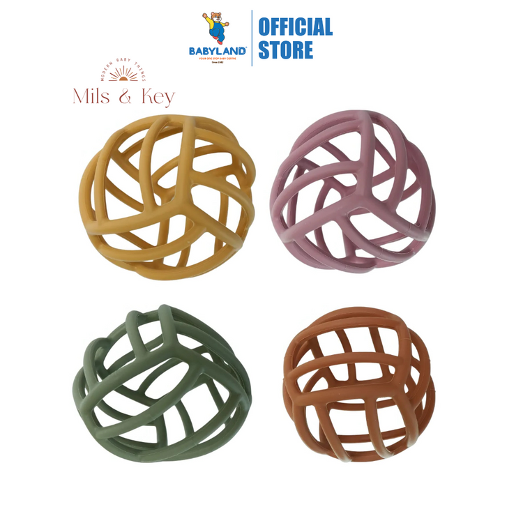 Mils and Key Geometric Teething Ball (0m+)