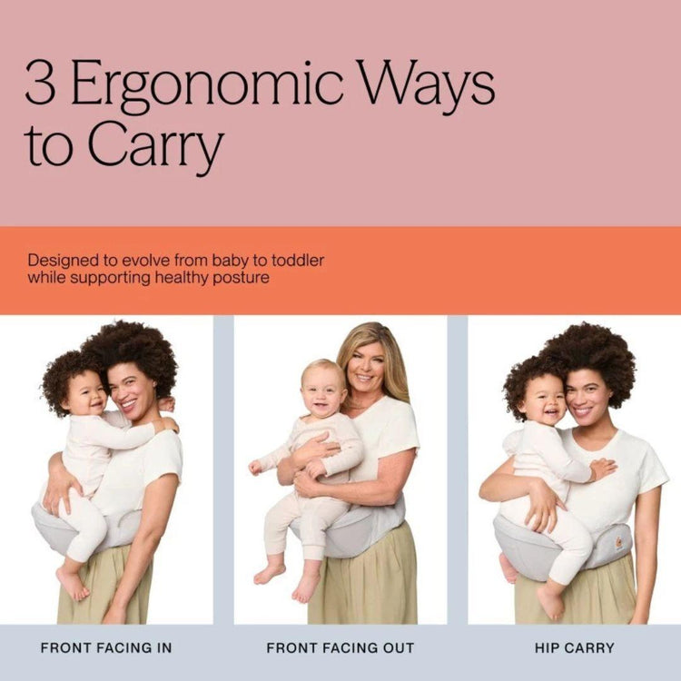 Ergobaby Lift Hip Seat Baby Carrier - Pearl Grey Box Version