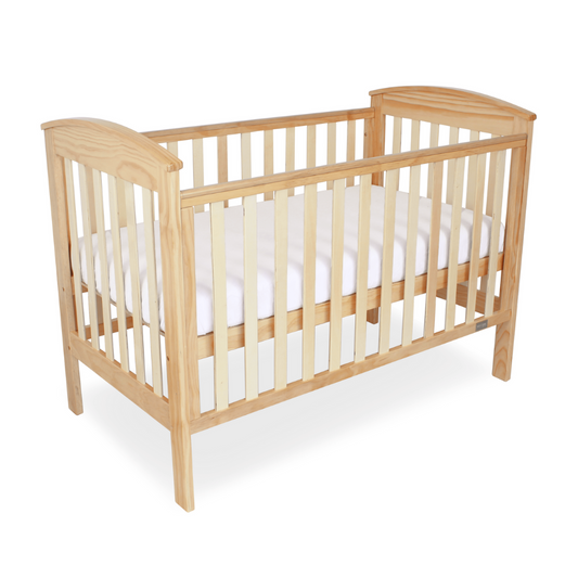 Babyhood Classic Curve 4-in-1 Cot - Natural