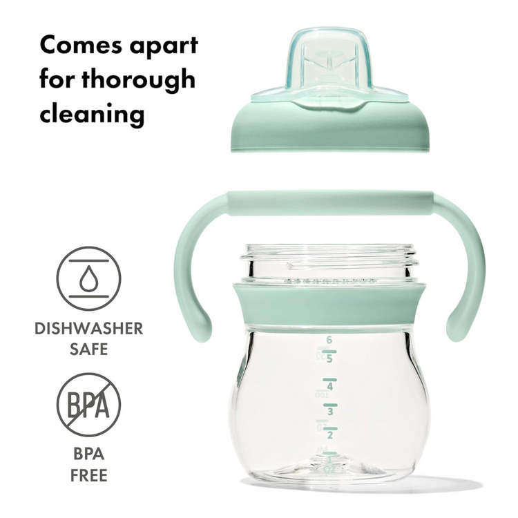 Oxo Tot Transitions Soft Spout Sippy Cup With Removable Handles 6 Oz