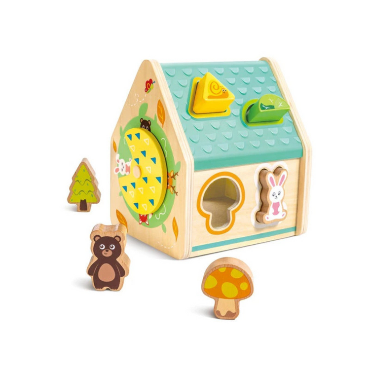 Hape 0515 Critter House Shape Sorter Suitable for Age 2-4 years