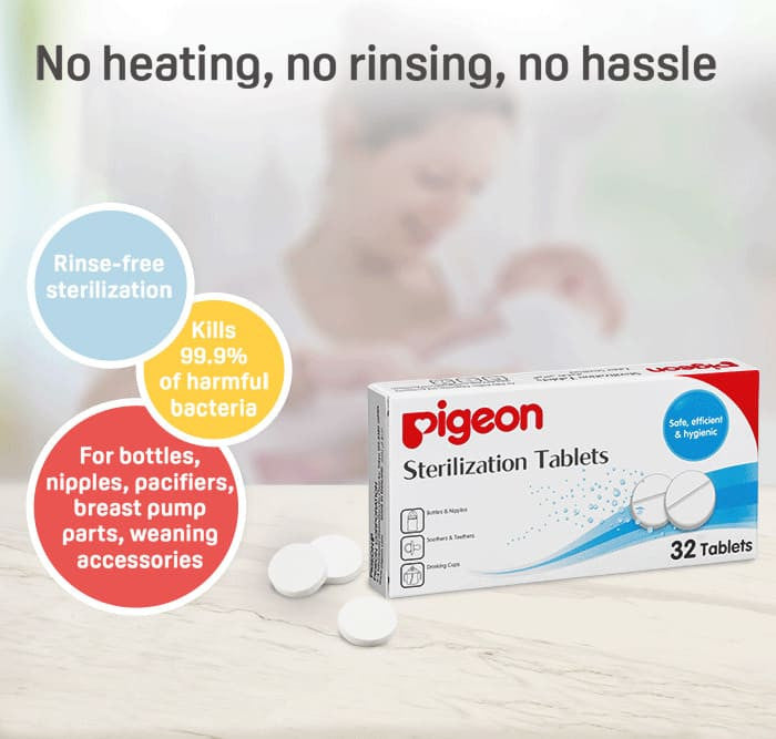 Pigeon Sterilization Tablets (32 tablets)