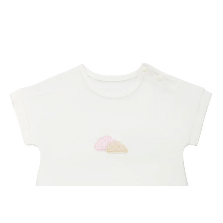 Twinkle Planet Organic Short Sleeve Bodysuit - Cotton Candy