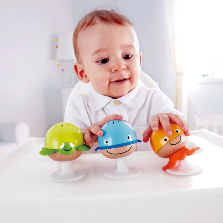 Hape 0330 Stay-Put Rattle Set Suitable For Age 0-24 Months