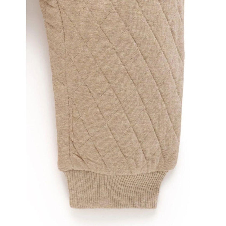 Purebaby Organic Mushroom Melange Print Quilted Track Pants