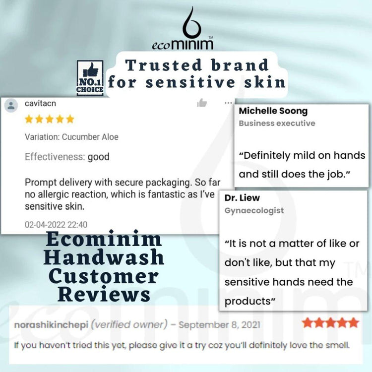 Ecominim Gentle Handwash kind to hands Liquid 500mL | Plant Based, No SLES/SLS, Skin Friendly