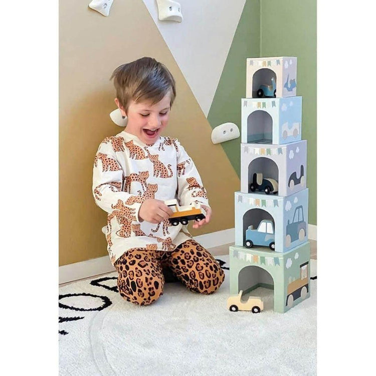 Jabadabado Stacking Cubes Vehicles 1-5 (18M+)
