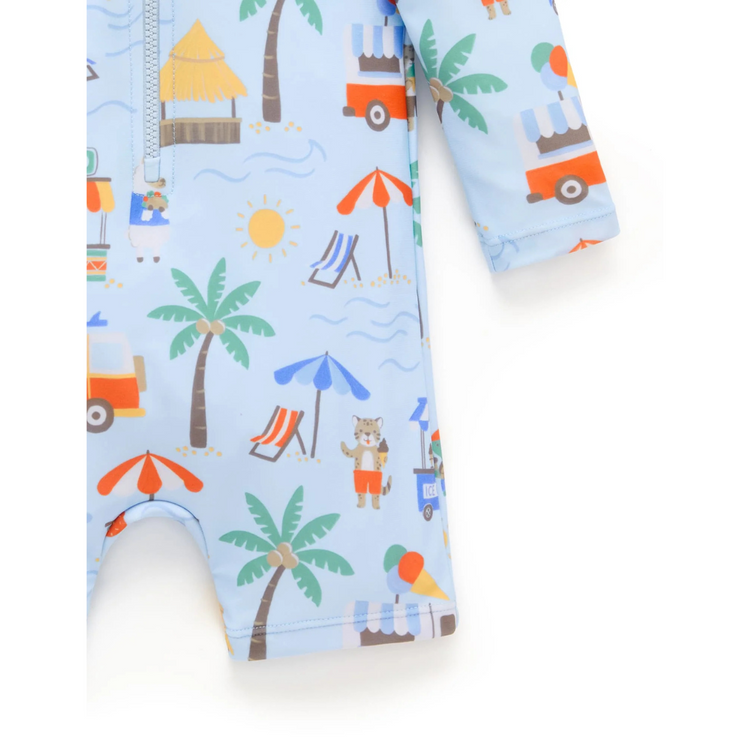 Purebaby Organic Cancun Long Sleeve Rashie Sunsuit