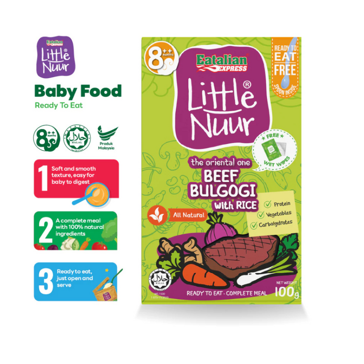 Eatalian Express Little Nuur Baby Food Stage 2 (8m+) | Makanan Bayi Bertekstur Lembut