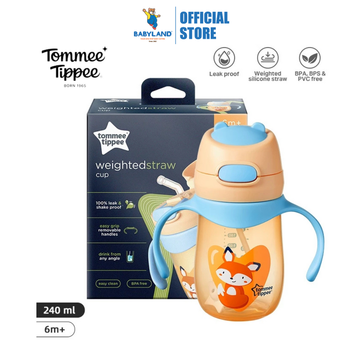Tommee Tippee Superstar Weighted Straw Cup Bottle (240ml)