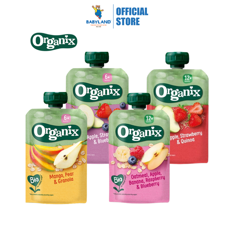 [Single Pack] Organix Fruit Baby Puree Pouches 100g