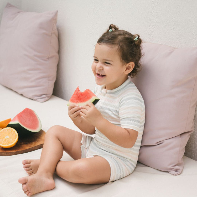 Joey & Mom Kids UPF50+ Swimwear Coastal Collection | Sun Protection Baby & Toddler Swimsuit for Boys & Girls