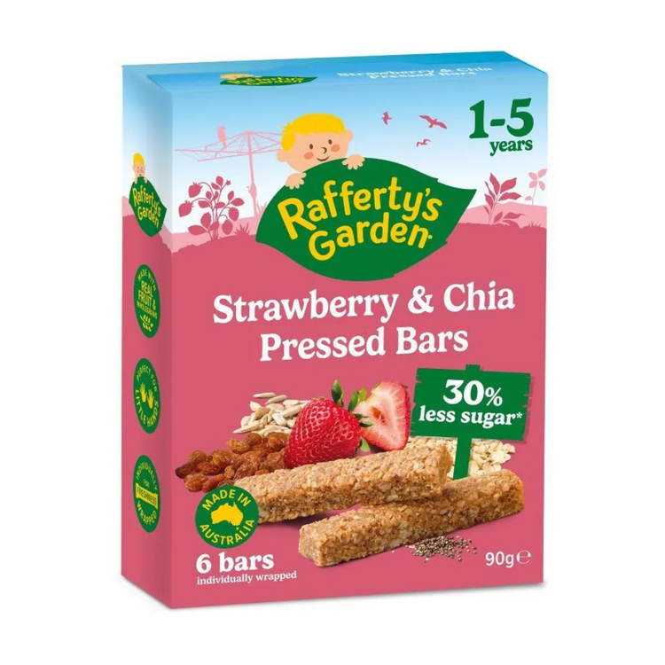 Rafferty's Garden Strawberry & Chia Pressed Bar 90g