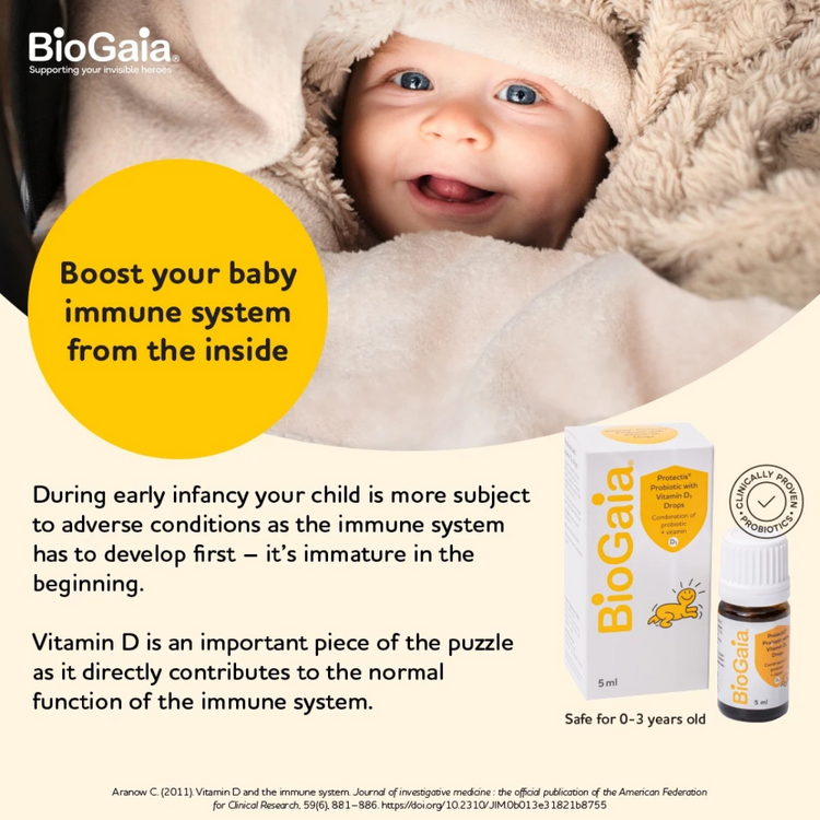 BioGaia Probiotic Drops With Vitamin D3