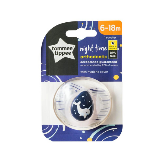 Tommee Tippee Closer to Nature Night Time Soother 1Pc (6-18m)