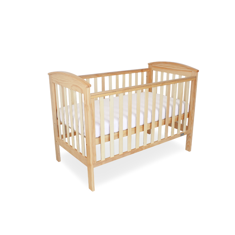 Babyhood Classic Curve 4-in-1 Cot - Natural