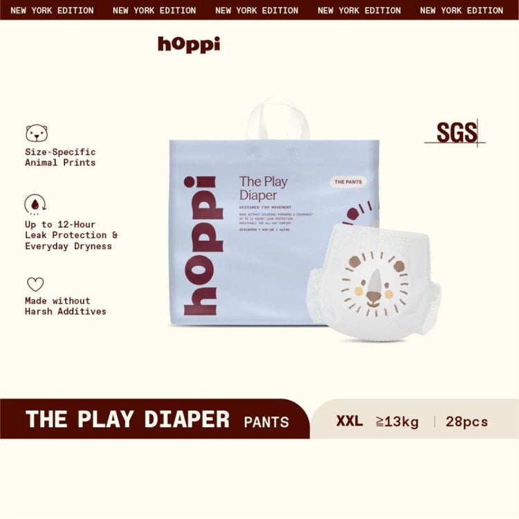Hoppi The Play Diaper Pants INSTANT ABSORPTION (M42/L38/XL32/XXL28) x 1 Pack