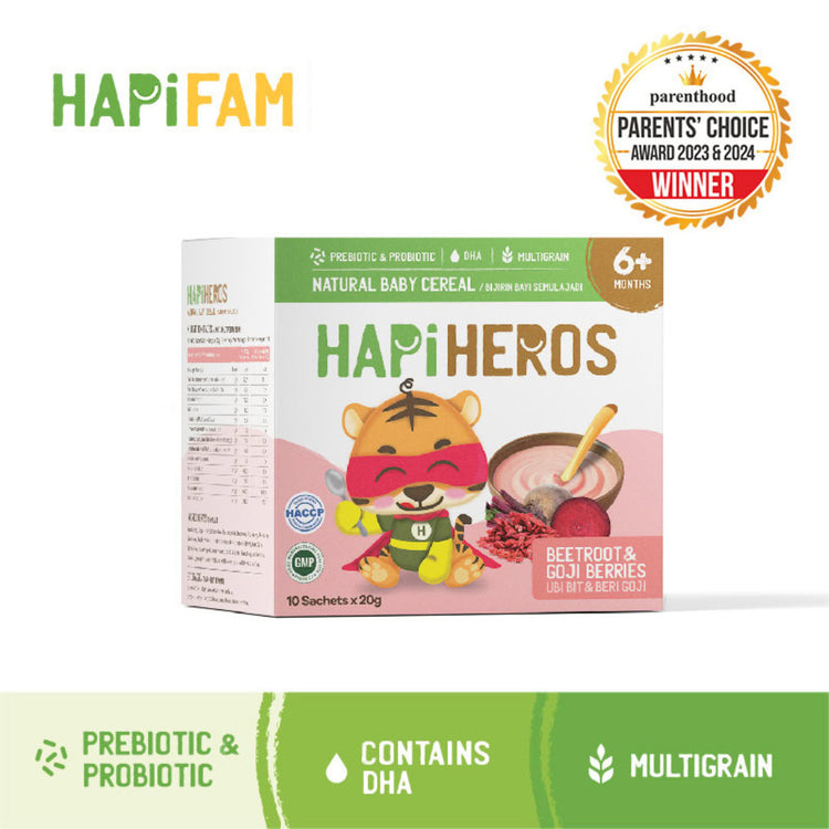 Hapi Heros Natural Baby Cereal 200g (6m+)