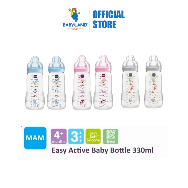 MAM Easy Active Baby Bottle 330ml Twin Pack