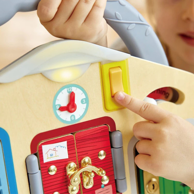 Hape 1111 Lock & Learn Playboard Suitable for Age 3+ Years