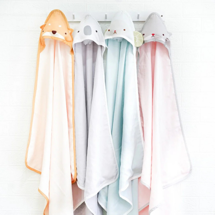 Granny Ben TENCEL Muslin Animal Hooded Swaddle