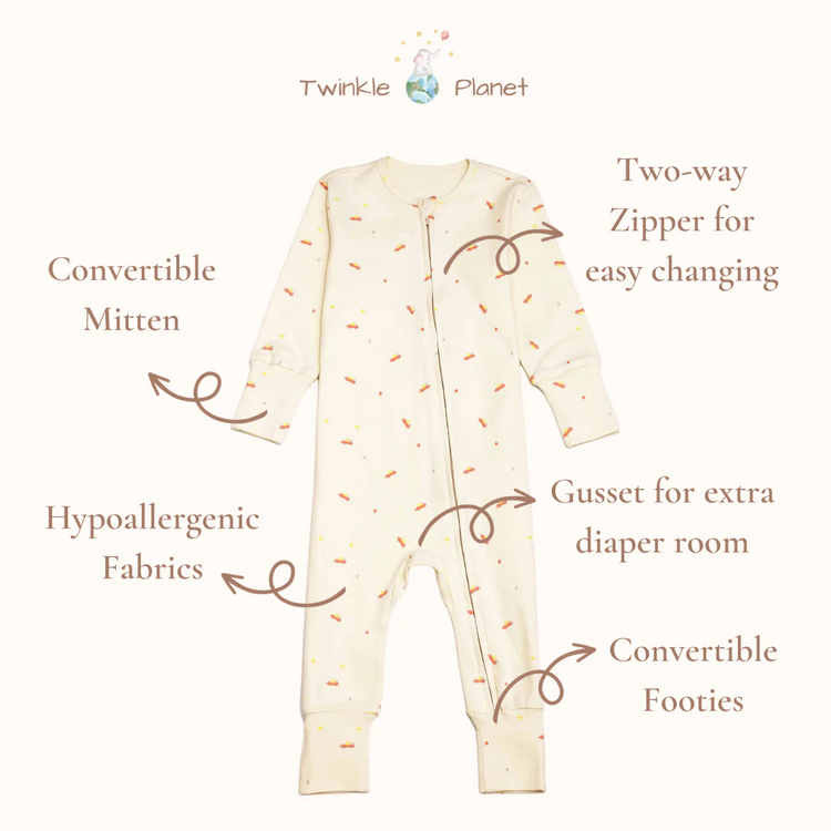 Twinkle Planet Organic Onepiece Pyjamas - Toy Car