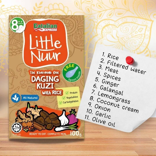 Eatalian Express Little Nuur - Daging Kuzi With Rice 100g (8m+)