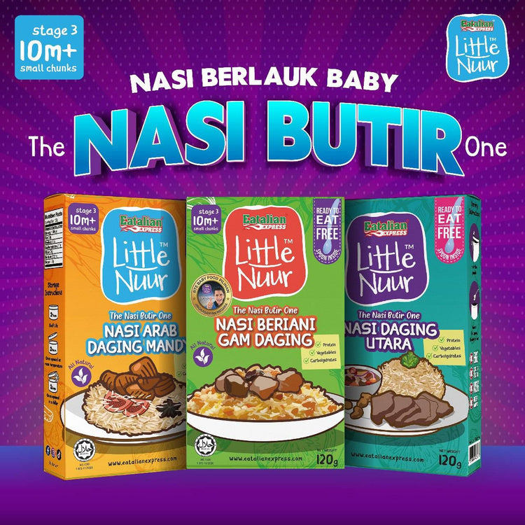 Eatalian Express Little Nuur - Nasi Daging Utara 120g (10m+)