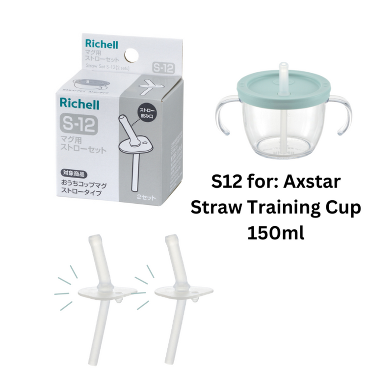 Richell Straw Set S12 (Training Mug 150ml)