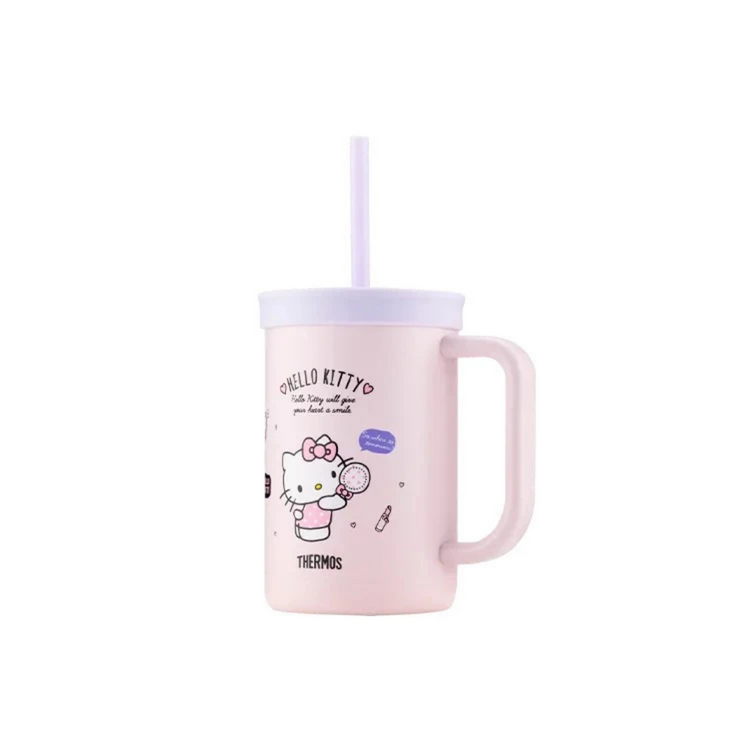 THERMOS 600ml Hello Kitty Insulated Mug with Straw [TKHA-600KT25]