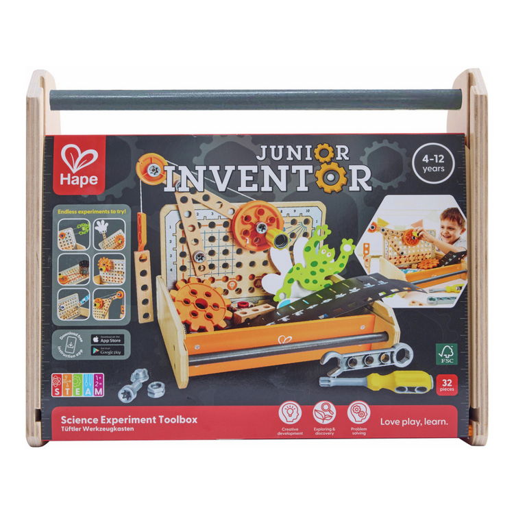 Hape 3029 Science Experiment Toolbox STEM Toy for Kids age 4 years+