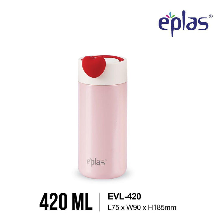 EE JIA Eplas Vacuum Macaron Hand Mug 420ml (EVL-420) (Random Colour)
