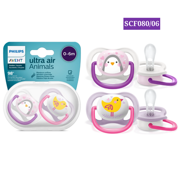 Philips Avent Ultra Air Soother Twin Pack (0-6m) (6-18m)