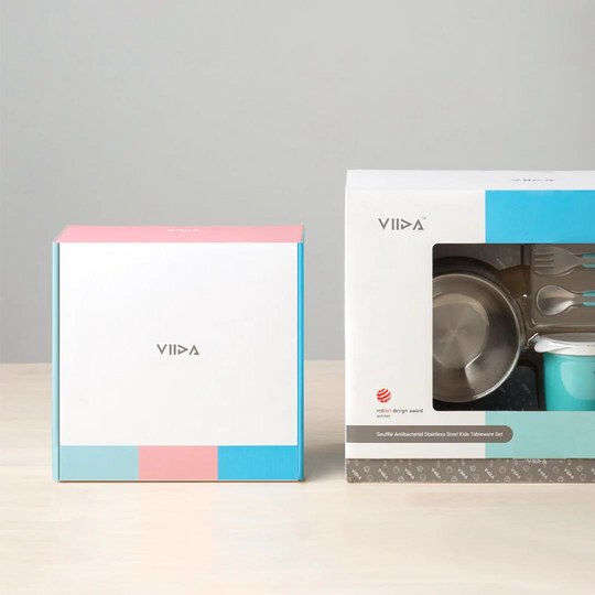 Viida Soufflé Antibacterial Stainless Steel Tableware Set