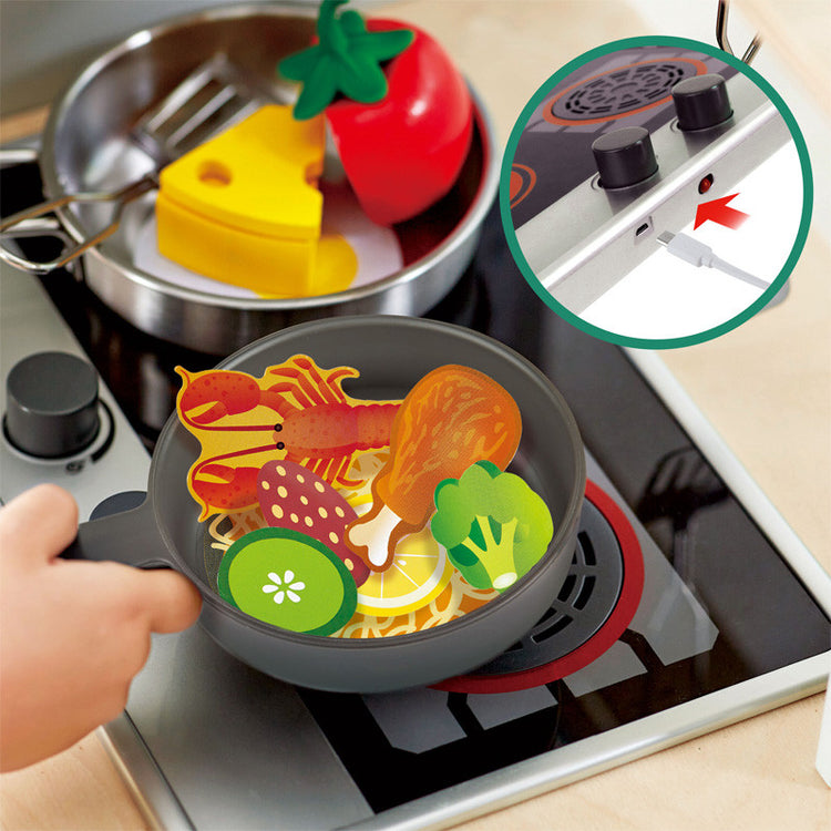 Hape 3177 Deluxe Kitchen Playset With Fan Fryer (3y+)