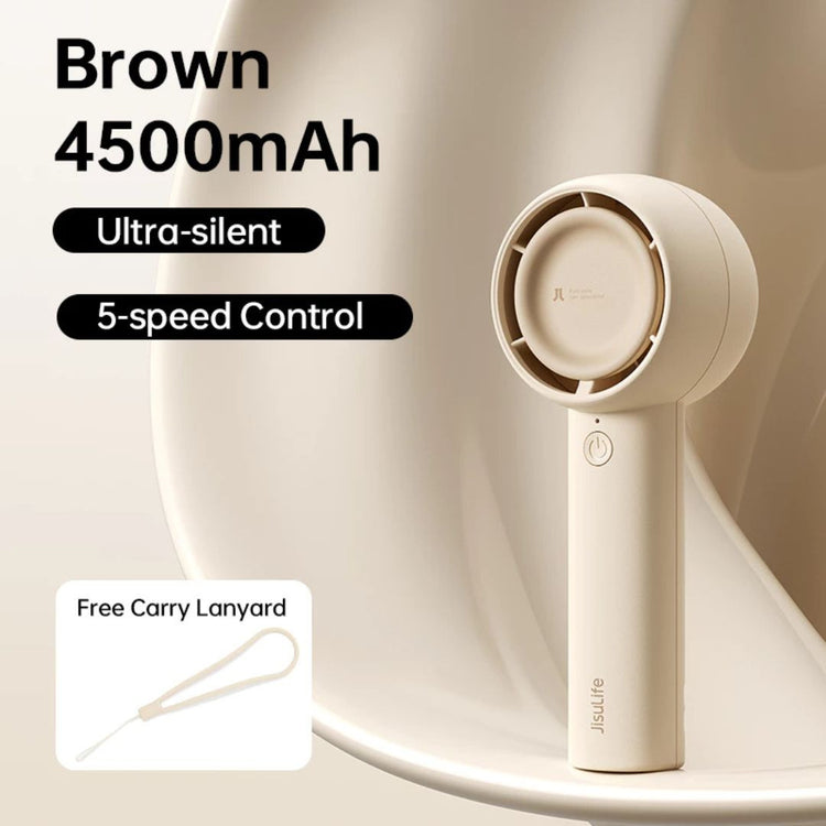 JisuLife Handheld Fan Life5 (4500mAh) (FA42-1) 16H | 5 Speeds | Ultra Silent | Compact | Lightweight | Portable