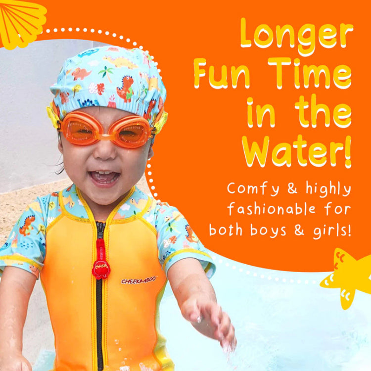 Cheekaaboo Booggles Swim Goggles with Neoprene Strap for Children Kids Boy Girl