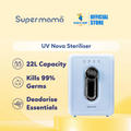 [NEW] Supermama UV Nova Steriliser | 22L Large Storage | Bottle Sterilizer & Dry