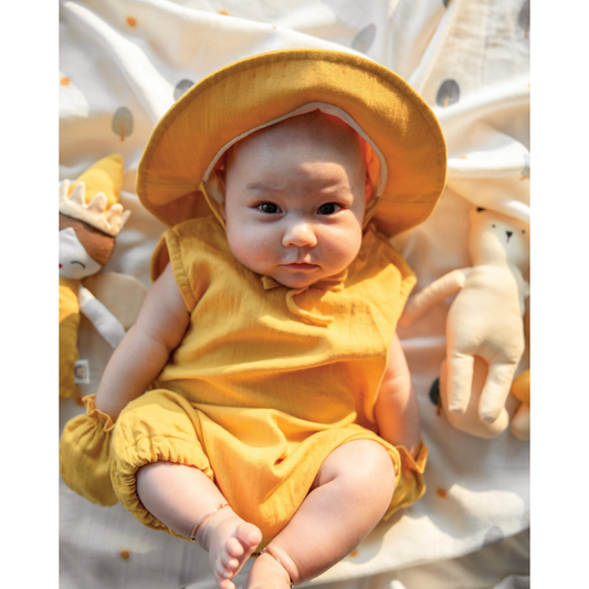 Saeson TENCEL Basic Jumpsuit Set - Summer Yellow