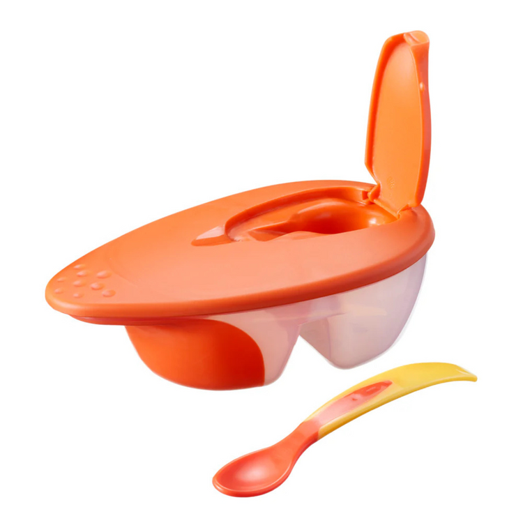 Tommee Tippee Explora Bowl Twin Taste Set with Heat Sensing Spoon