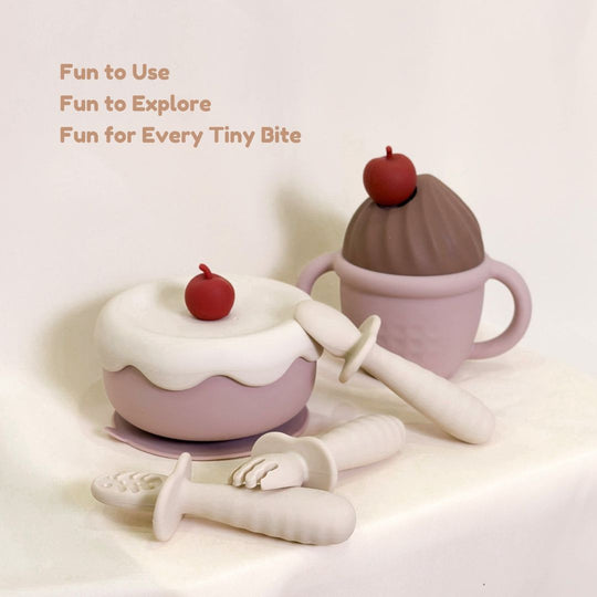 Funbies Little Foodie Baby Utensils Set - Cherry Series