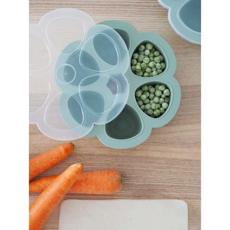 Beaba Multiportions Silicone Freezer Tray - Sage Green