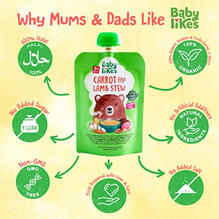 Beru Likes Organic Baby Puree 130g (7m+)