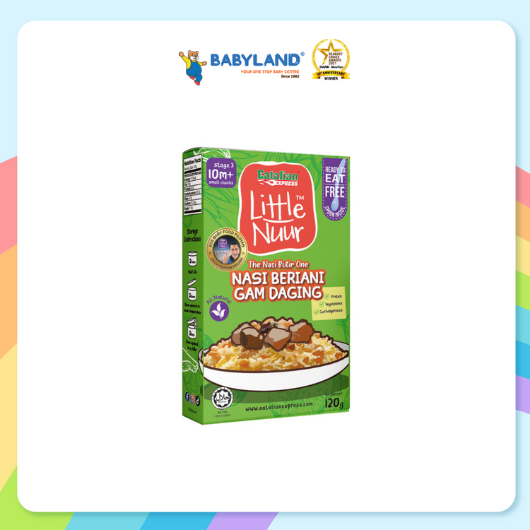 Eatalian Express Little Nuur - Nasi Beriani Gam Daging 120g (10m+)