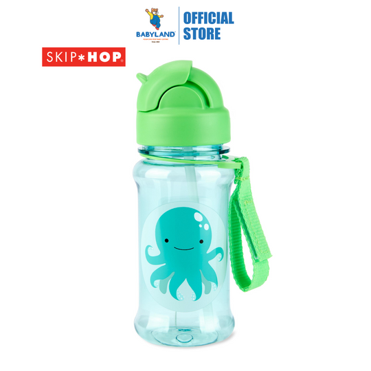 Skip Hop Zoo Tritan Renew Straw Bottle - Octopus (355ml)