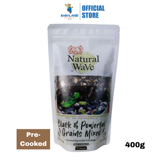 Mamami Natural Wave Black & Powerful Grains Mixed 400g | 4 Servings | Nutrient Dense | Pre-Cooked Meal