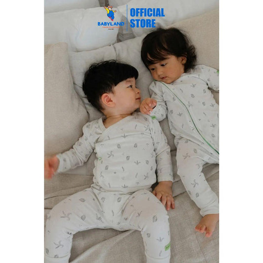 Hamako Tencel Baby Kids Long Kimono Set - Willow