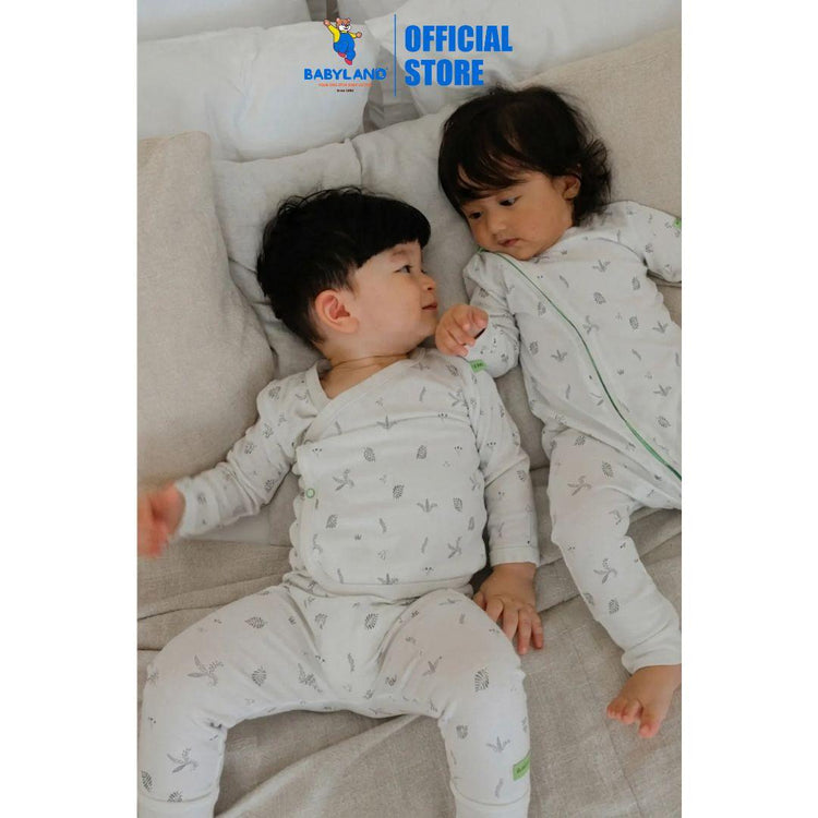 Hamako Tencel Baby Kids Long Kimono Set - Willow