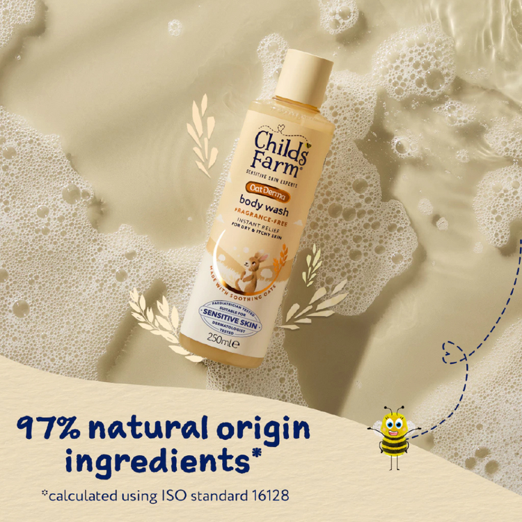 Childs Farm OatDerma Body Wash - Fragrance-Free (250ml)
